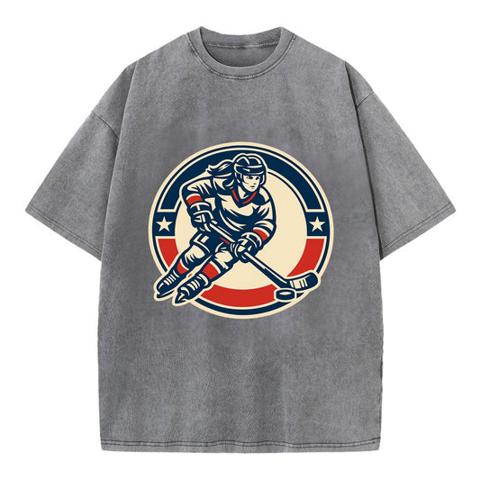 Fearless Ice Warrior - Vintage T-shirt - Grey