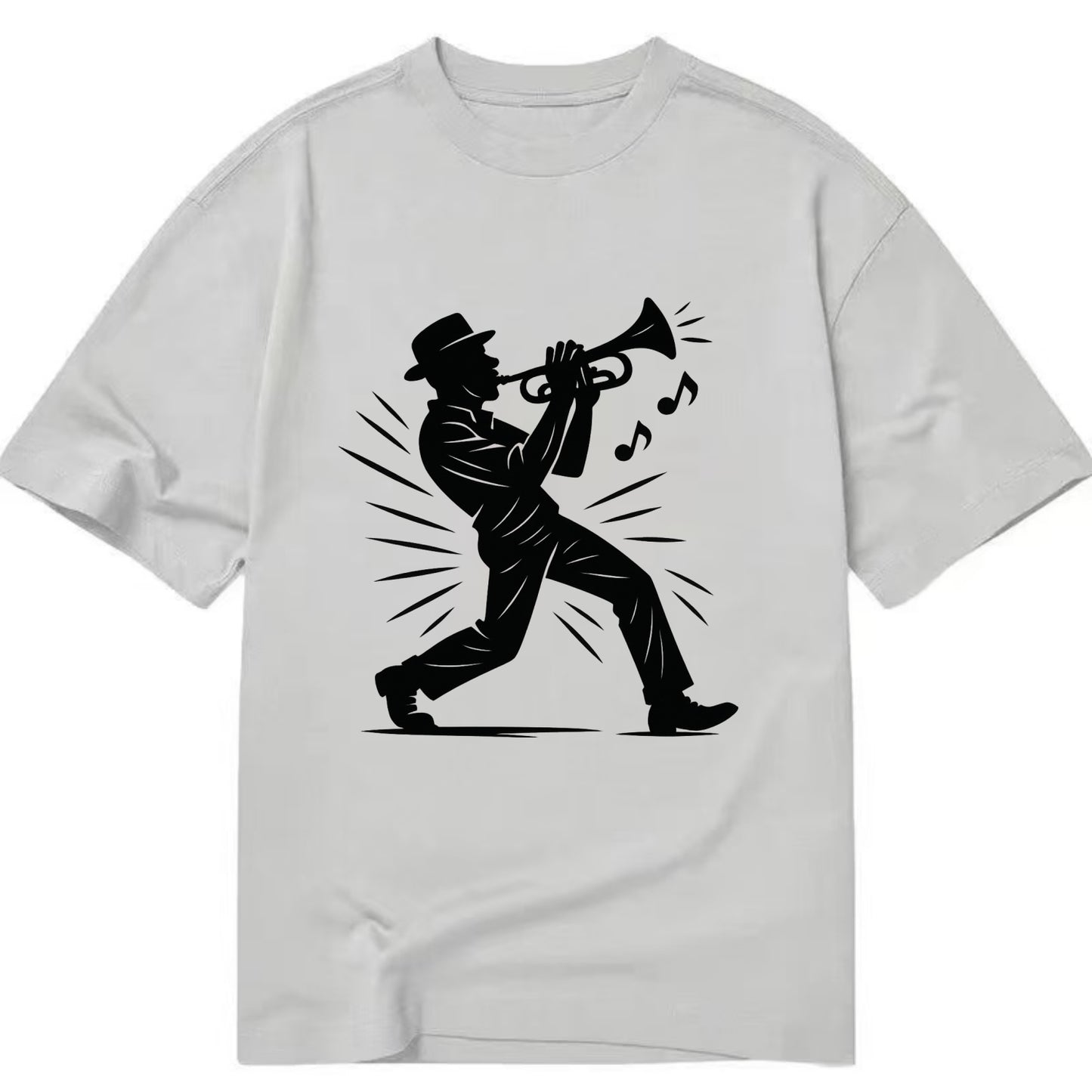 New Orleans jazz musician street corner - Classic T-shirt - Grey