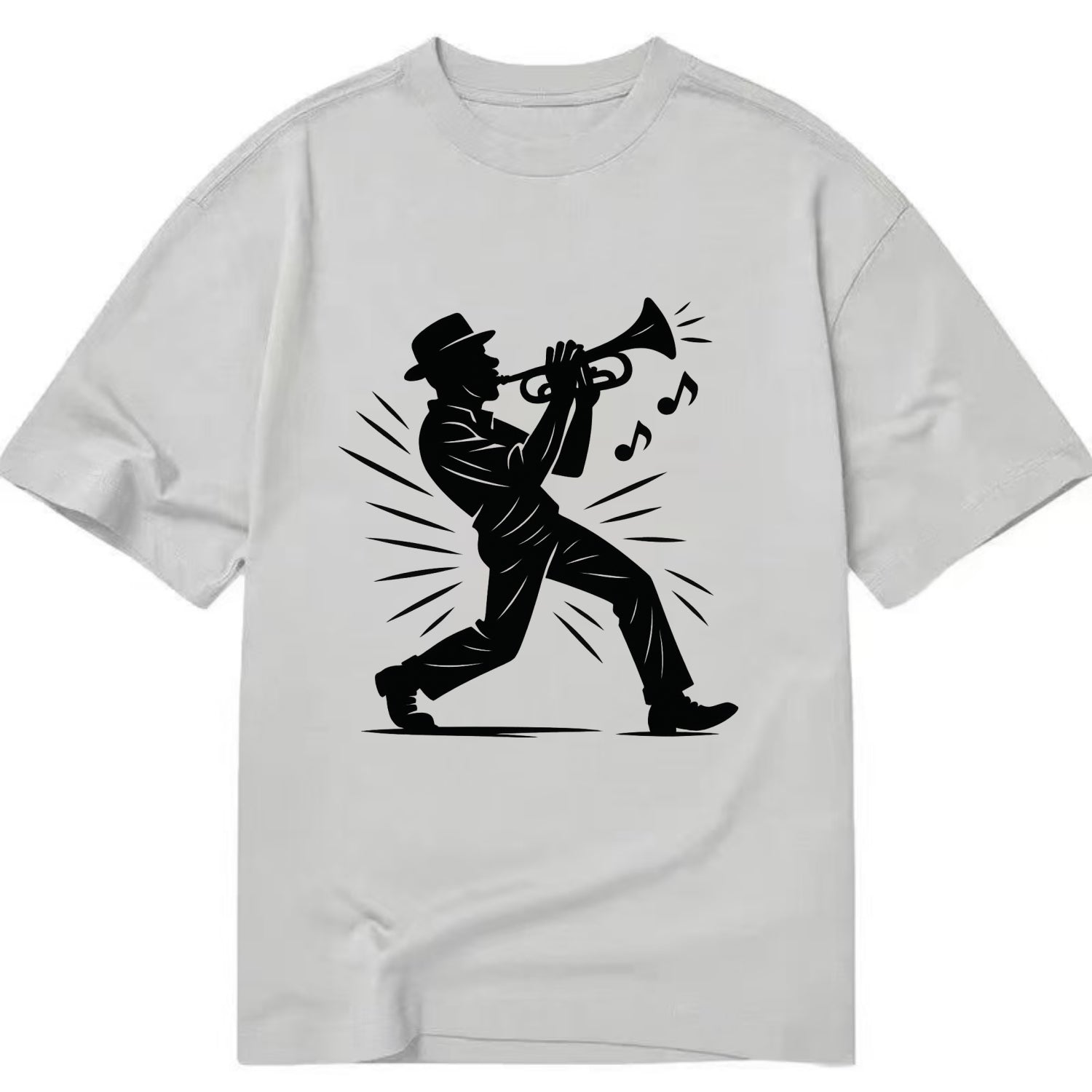 New Orleans jazz musician street corner - Classic T-shirt - Grey