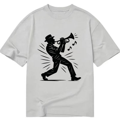 New Orleans jazz musician street corner - Classic T-shirt - Grey