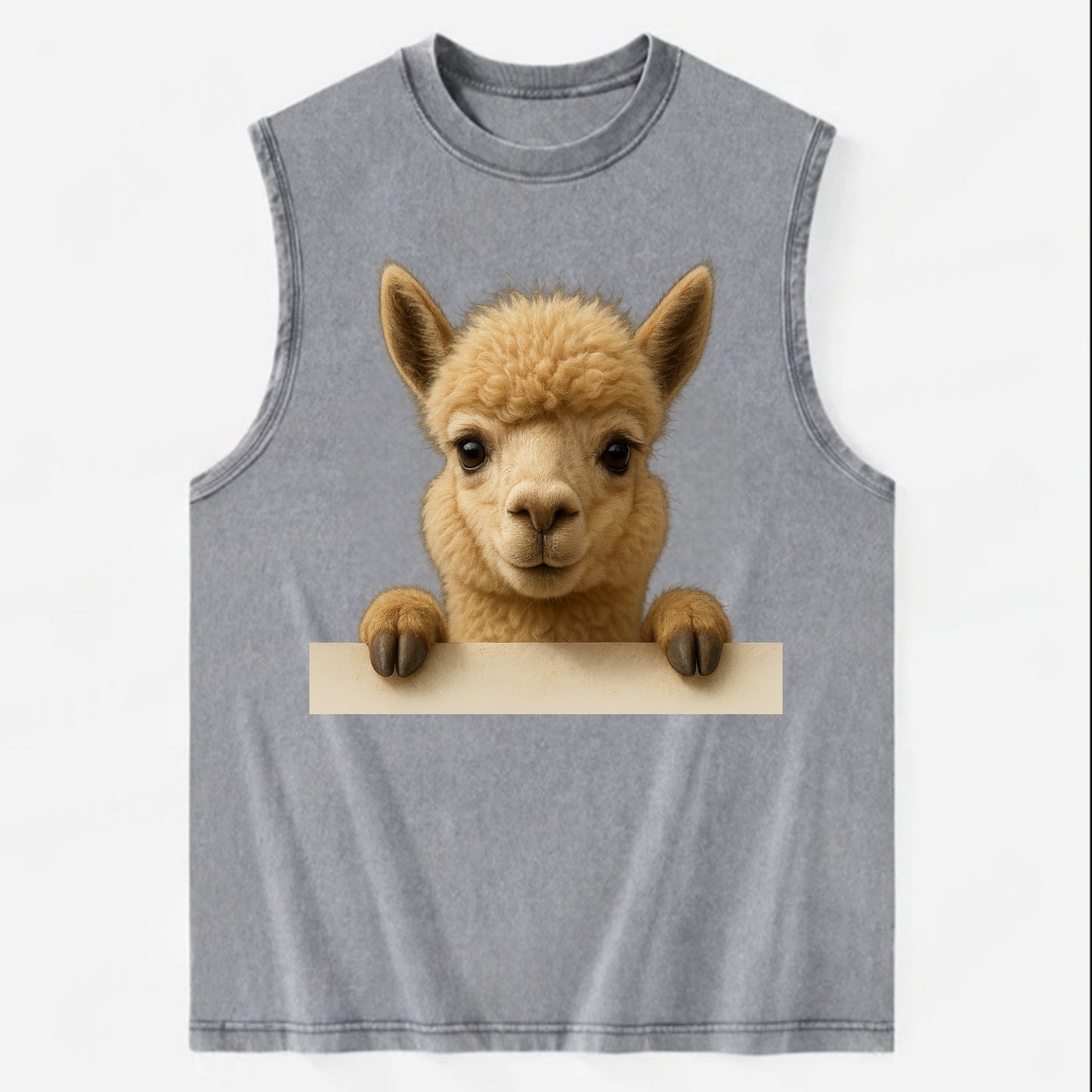 Alpaca  - Vintage Washed Tank - Grey