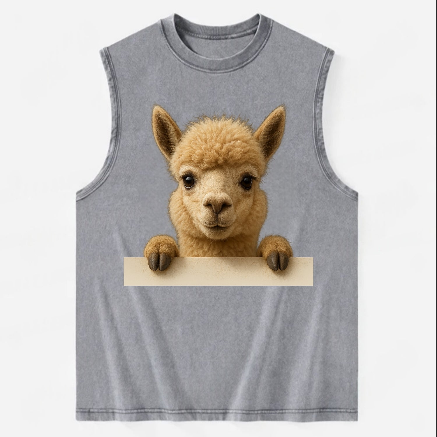 Alpaca  - Vintage Washed Tank - Grey