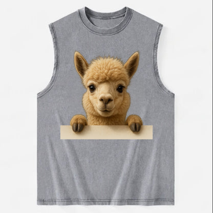 Alpaca  - Vintage Washed Tank - Grey