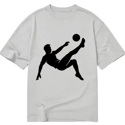 Soccer player kicking ball mid-air - Classic T-shirt - Grey