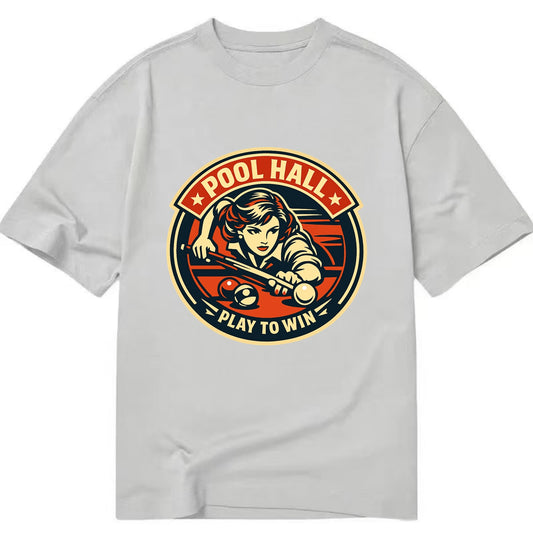 Cue Queen Emblem - Classic T-shirt - Grey