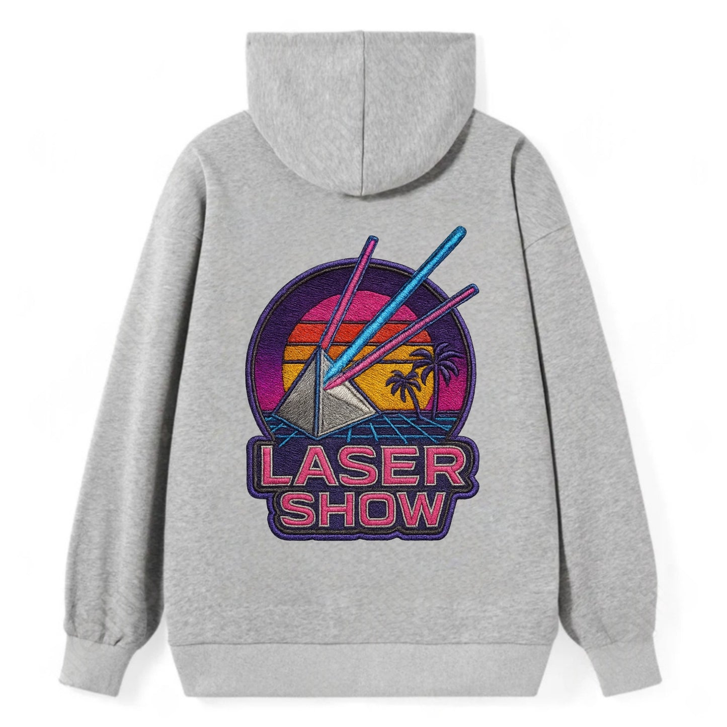Laser Show - Classic Pullover Hoodie - Grey