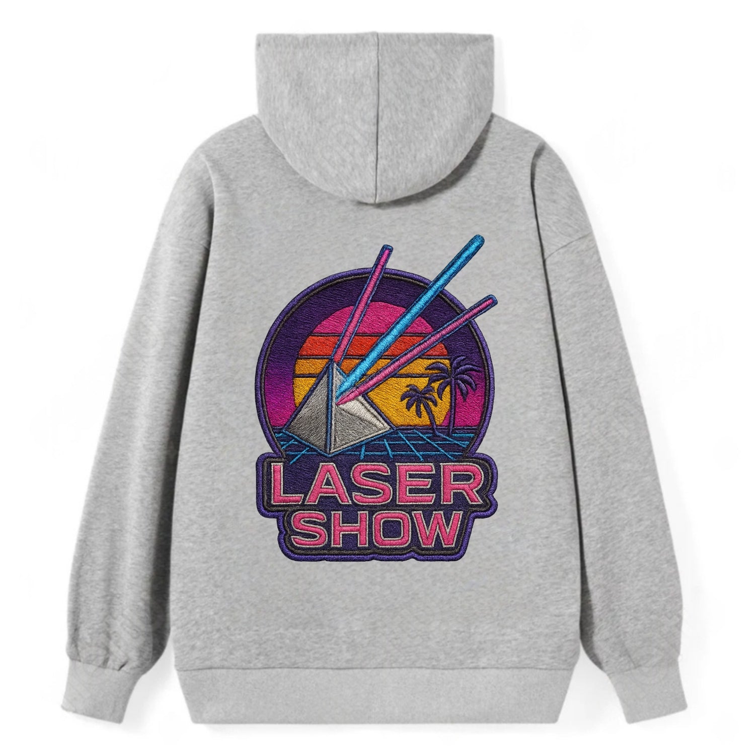 Laser Show - Classic Pullover Hoodie - Grey