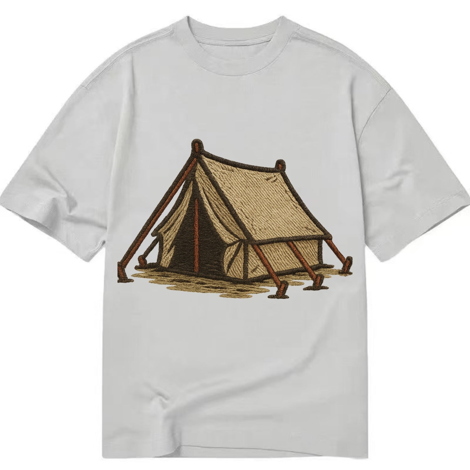 Camping Tent  - Classic T-shirt - Grey