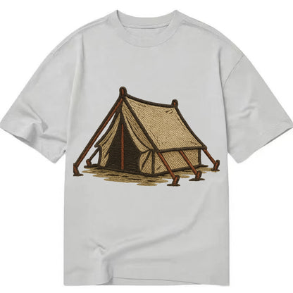 Camping Tent  - Classic T-shirt - Grey