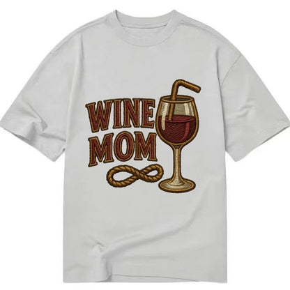 Wine Mom  - Classic T-shirt - Grey
