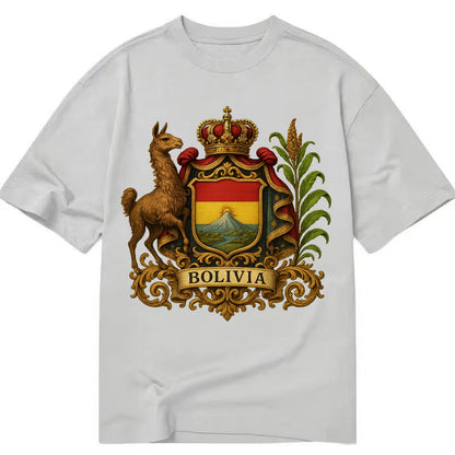 Bolivia Royal Logo  - Classic T-shirt - Grey