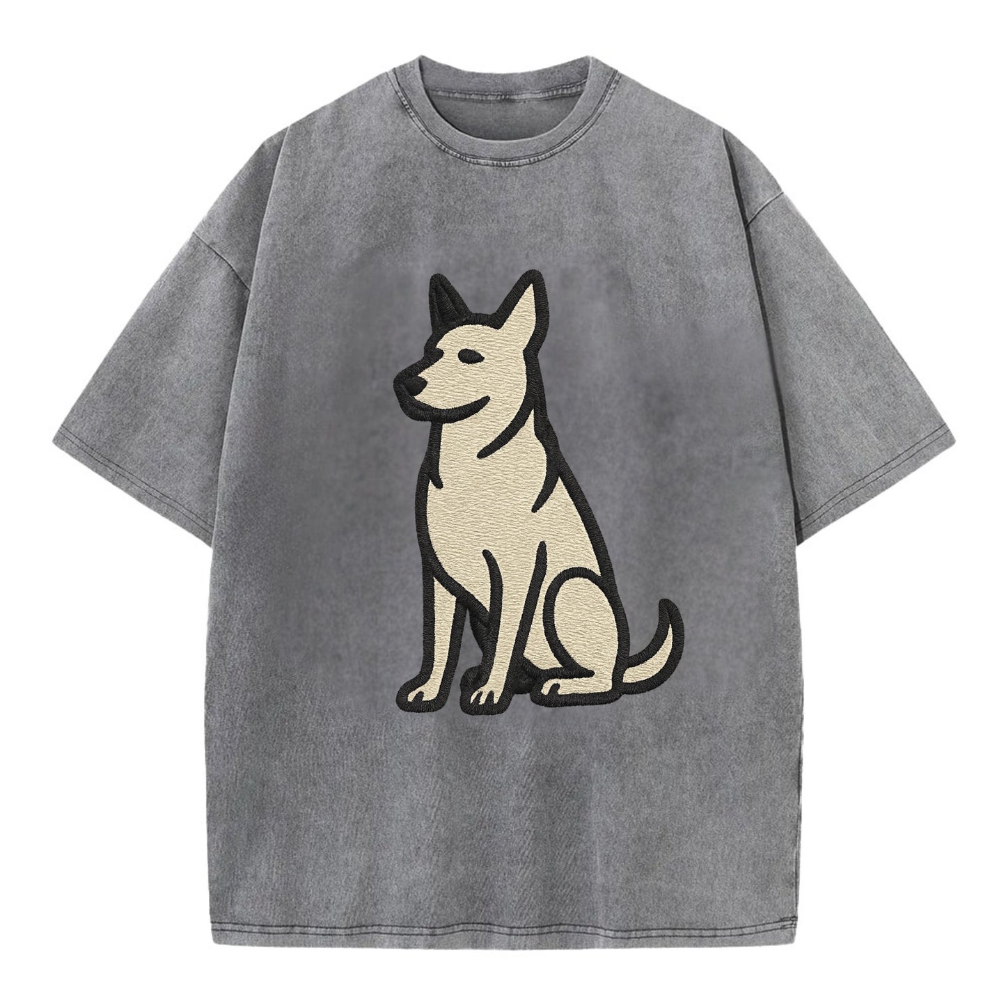 German Sheprador - German Shepherd Lab m Vintage T-shirt - Grey
