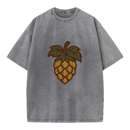 Hop Cone  - Vintage T-shirt - Grey