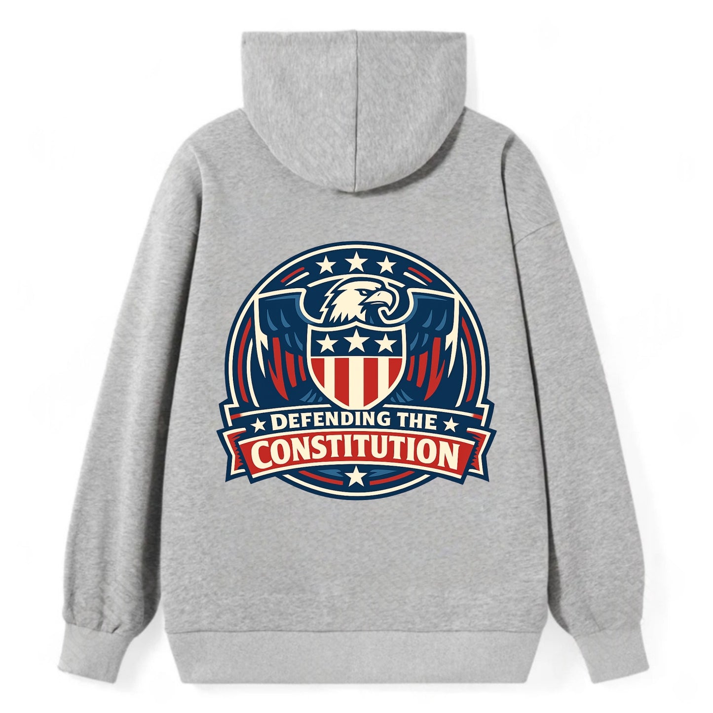 Defend Constitution - Classic Pullover Hoodie - Grey