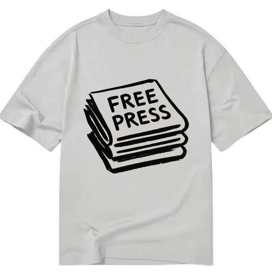 Stack of newspapers - free press bold ink brushstrokes - Classic T-shirt - Grey
