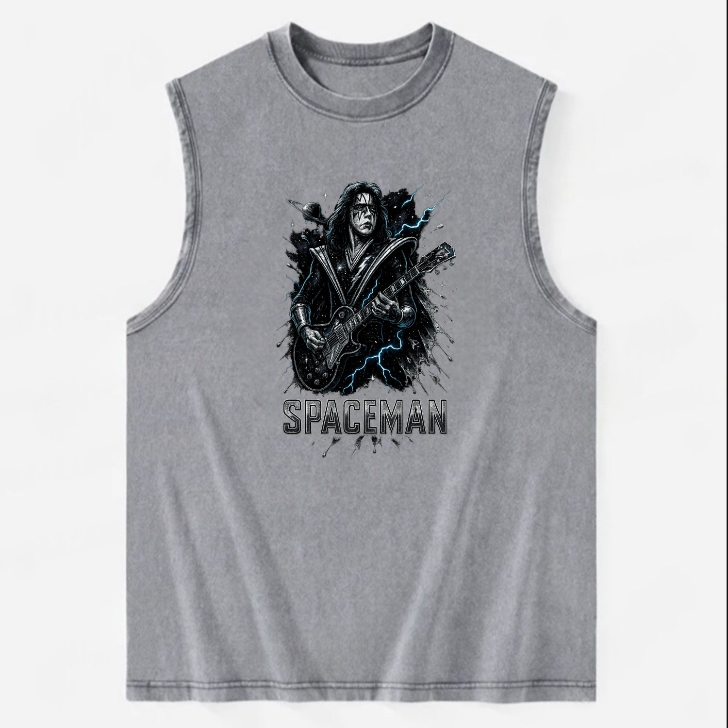 Silver Splash - Vintage Washed Tank - Grey