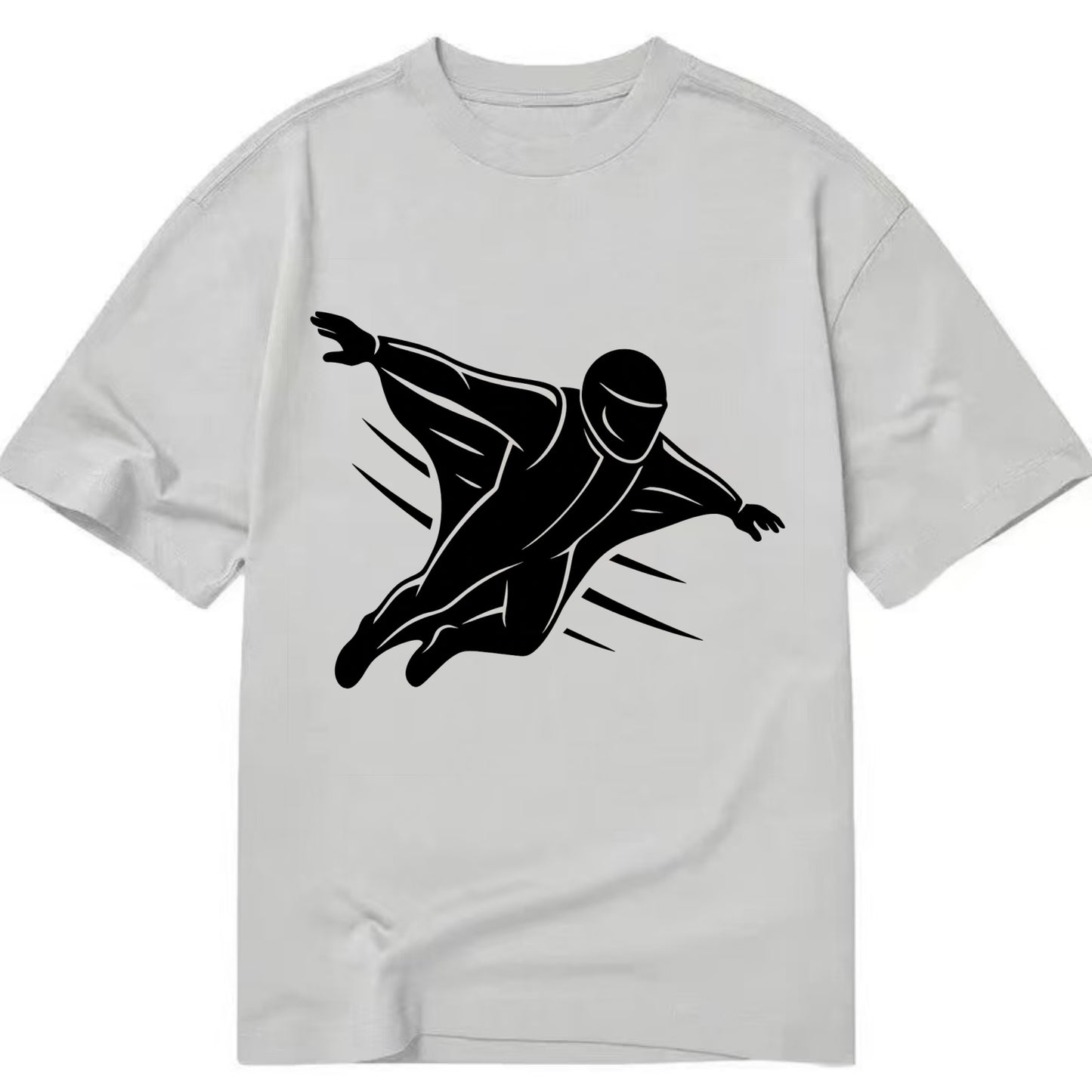 Wingsuit flyer gliding - Classic T-shirt - Grey