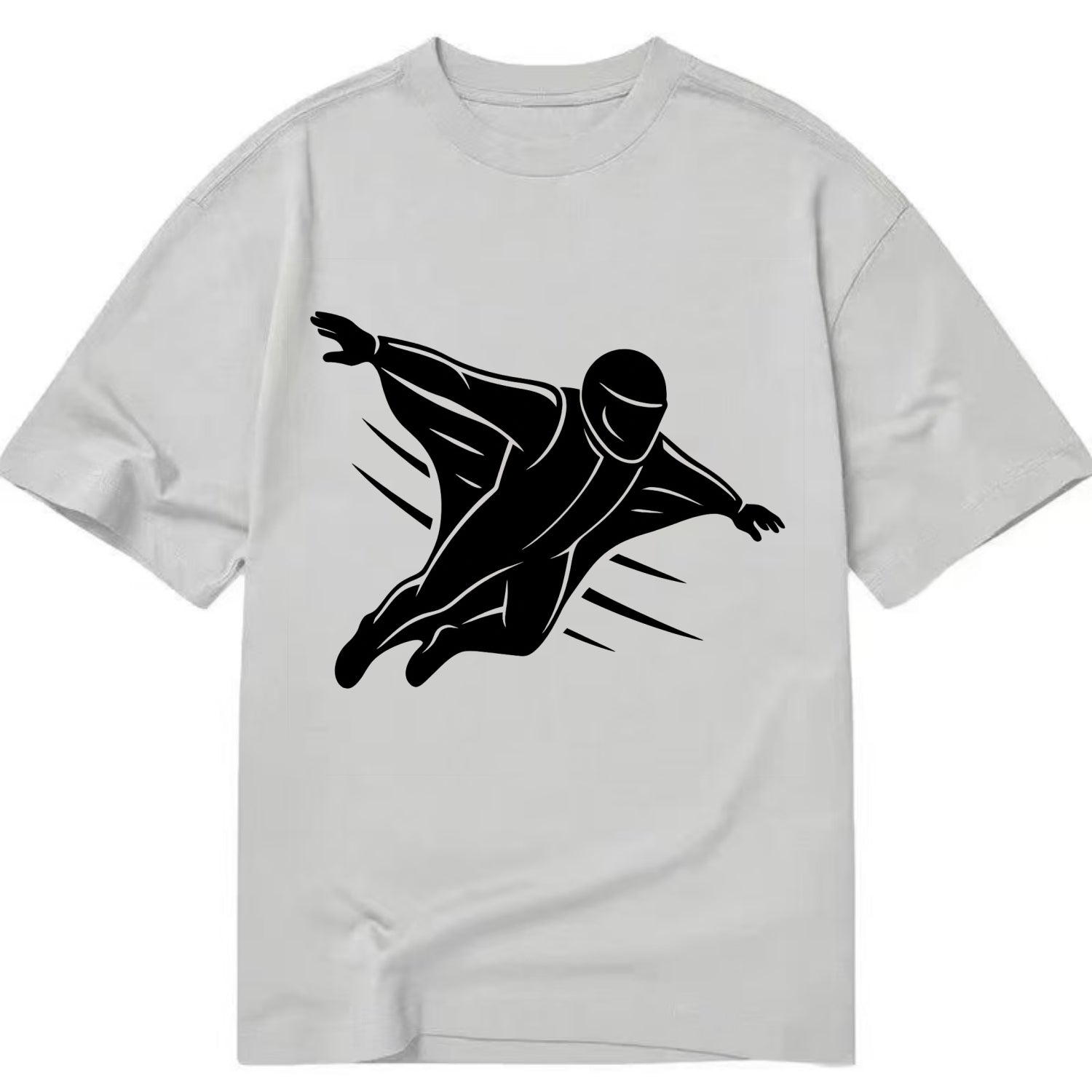 Wingsuit flyer gliding - Classic T-shirt - Grey