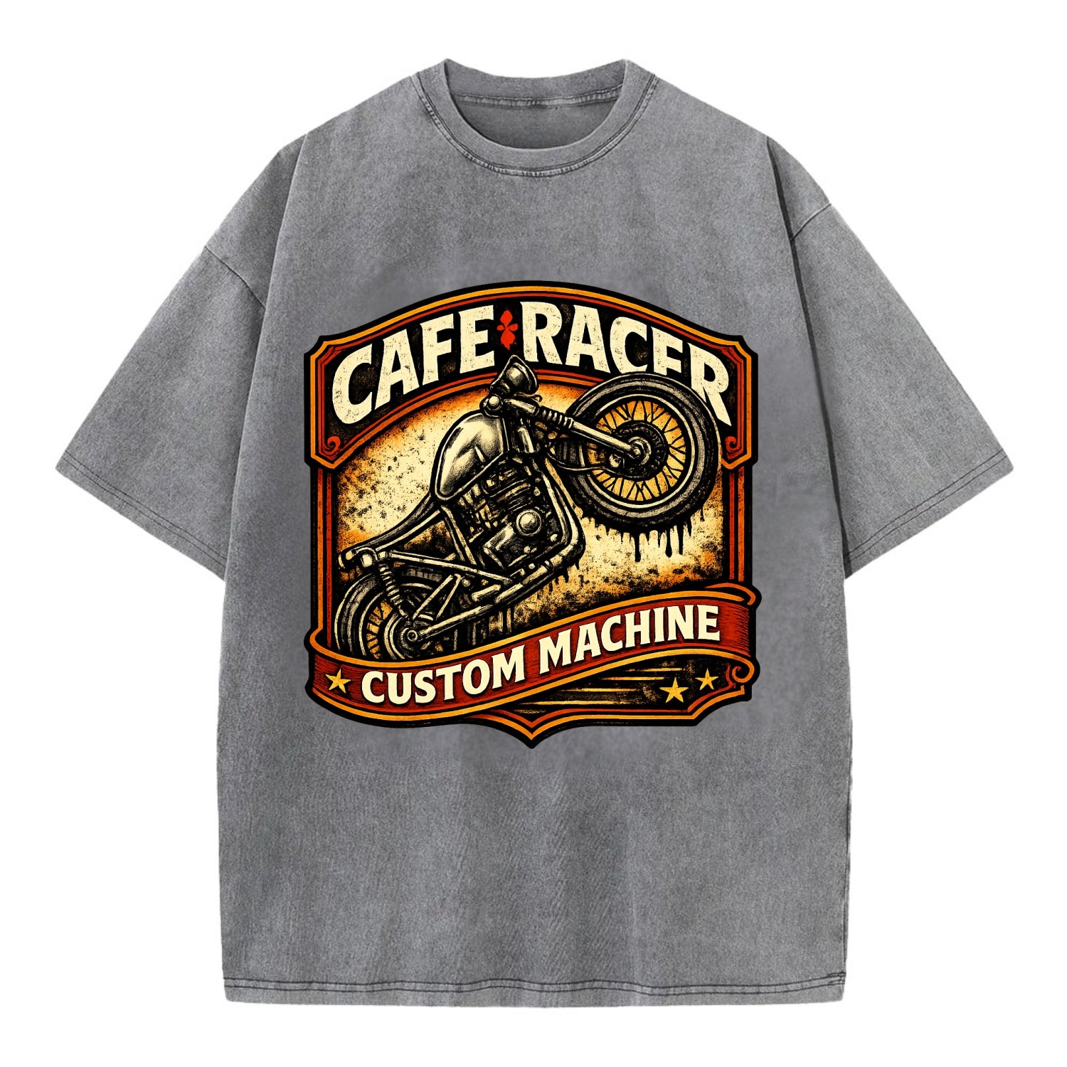 Cafe Racer - Vintage T-shirt - Grey