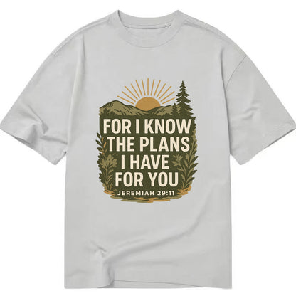 Jeremiah 29:11 Sunrise - Classic T-shirt - Grey