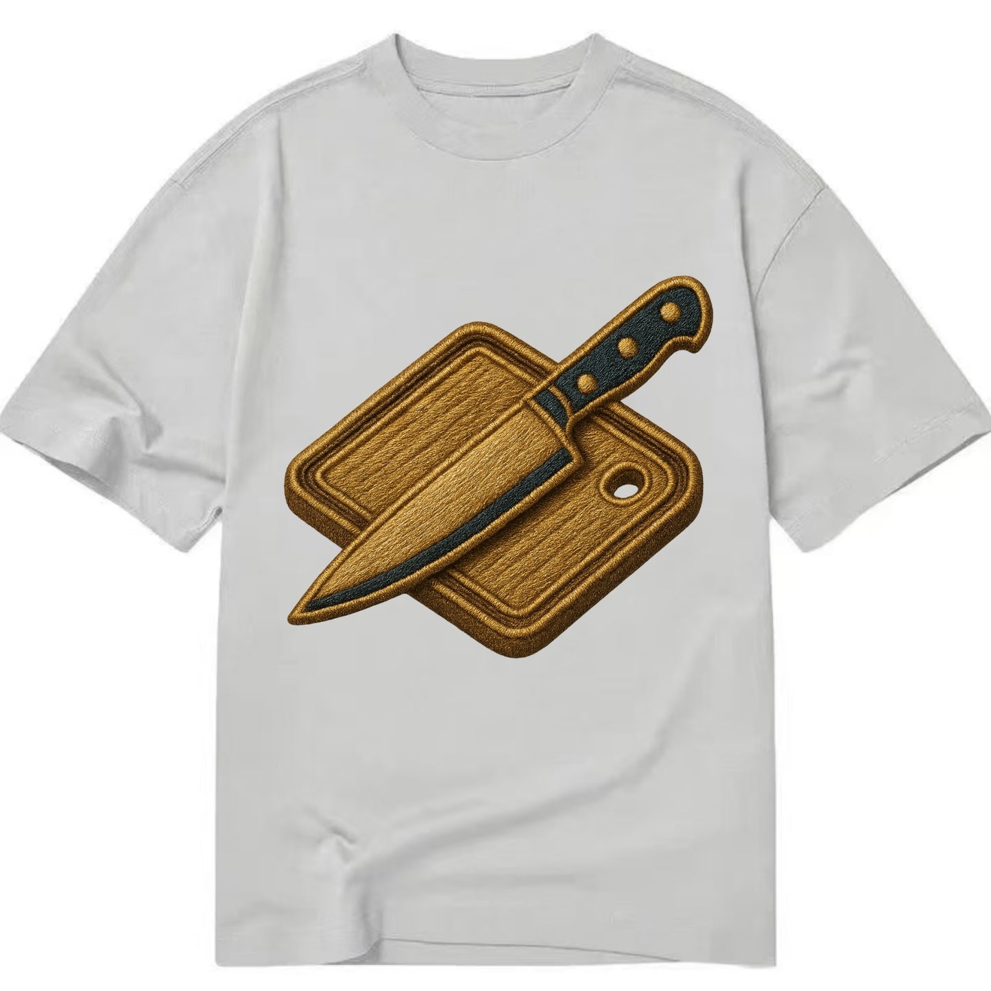 Chef knife with cutting board - culinary enthusiast - Classic T-shirt - Grey
