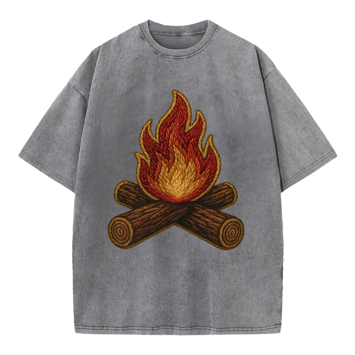 Campfire  - Vintage T-shirt - Grey