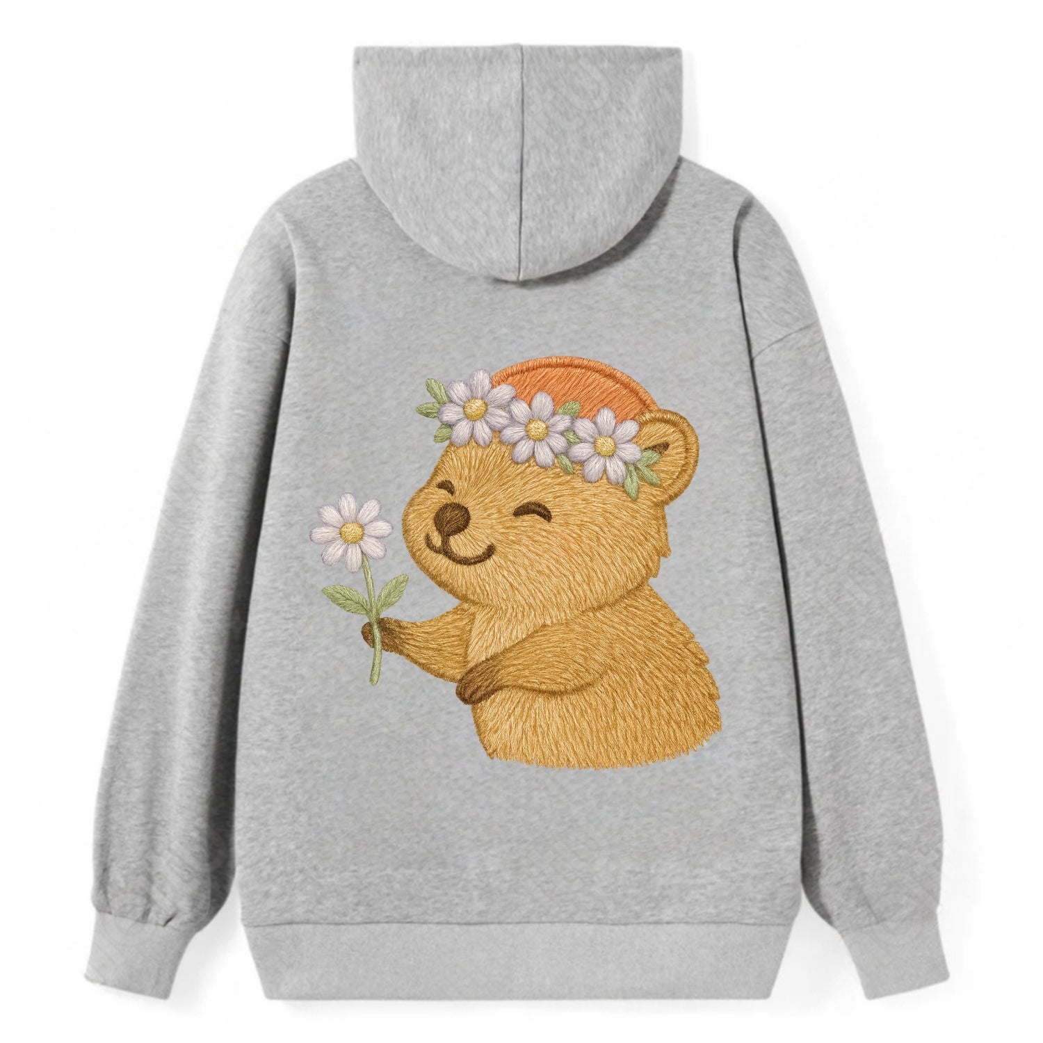Quokka Daisy Chain - Classic Pullover Hoodie - Grey