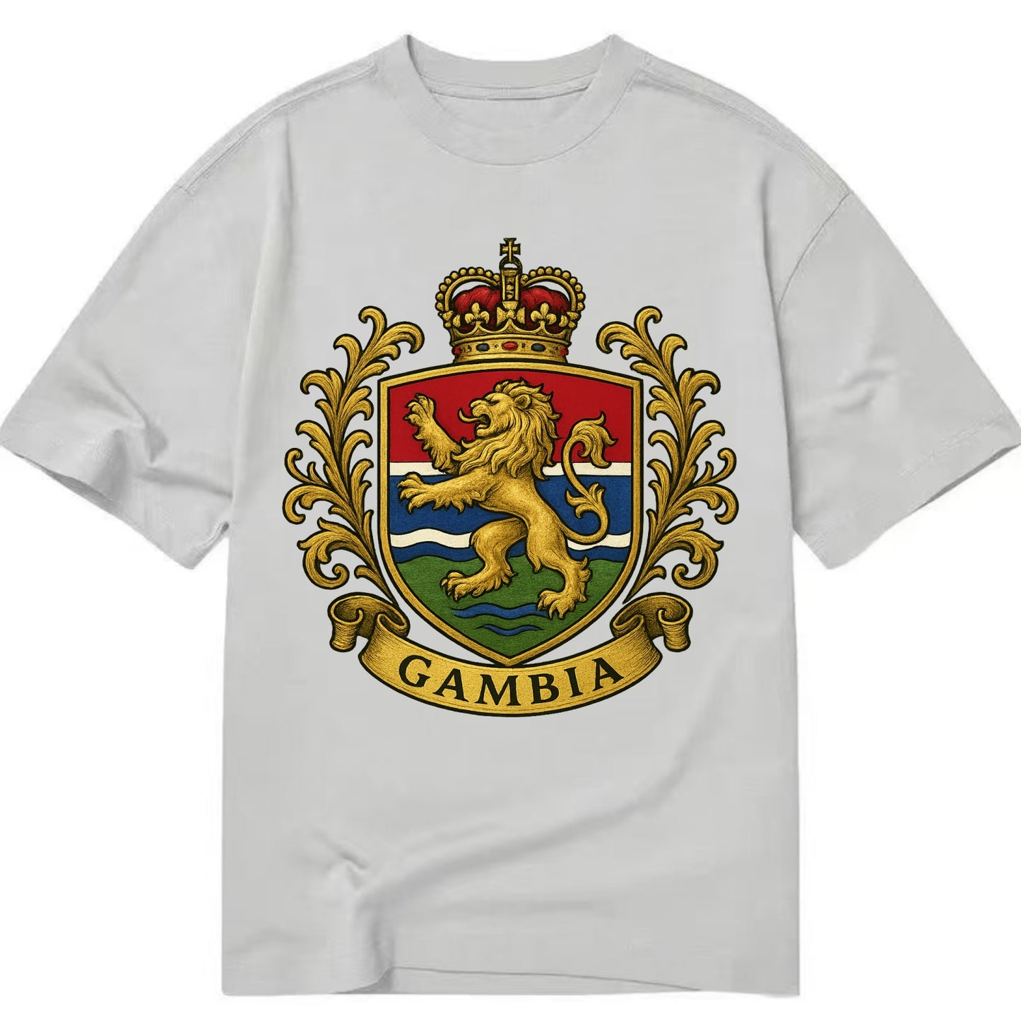 Gambia Heritage Badge  - Classic T-shirt - Grey