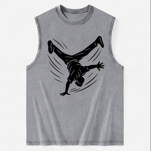 Breakdancer windmill move - Vintage Washed Tank