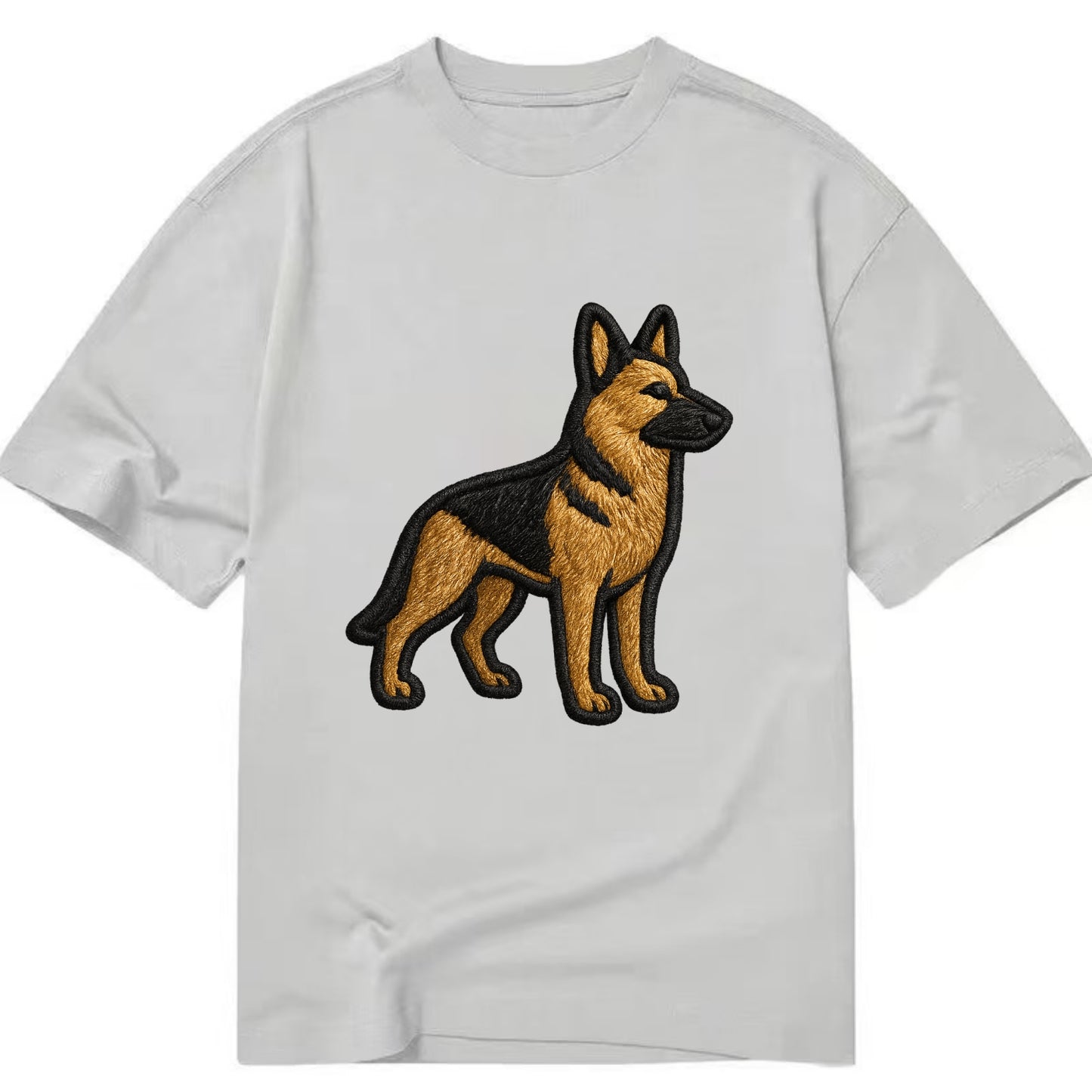 German Shepherd - Trendy minimal silhoue - Classic T-shirt - Grey