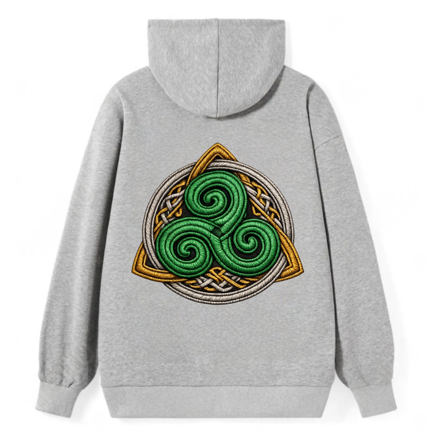 Spiral Knot Triskele - Classic Pullover Hoodie - Grey