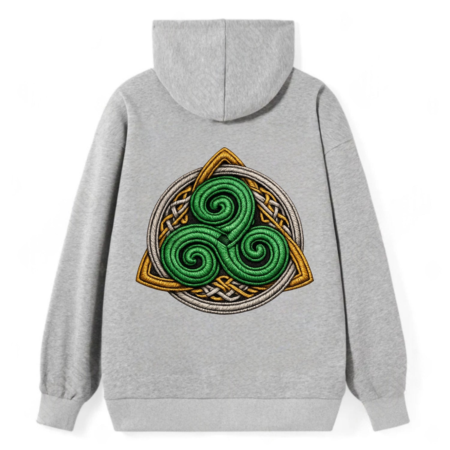 Spiral Knot Triskele - Classic Pullover Hoodie - Grey