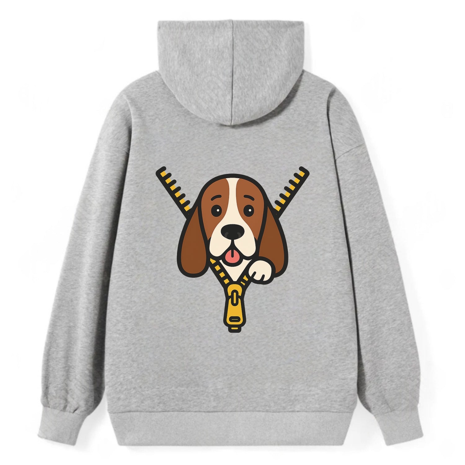 Basset Hound - Classic Pullover Hoodie - Grey