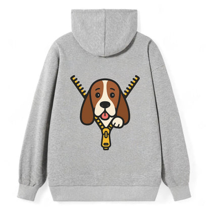 Basset Hound - Classic Pullover Hoodie - Grey