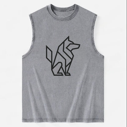 Born to be Wild  - Vintage Washed Tank - Grey