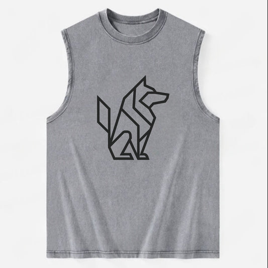 Born to be Wild  - Vintage Washed Tank - Grey