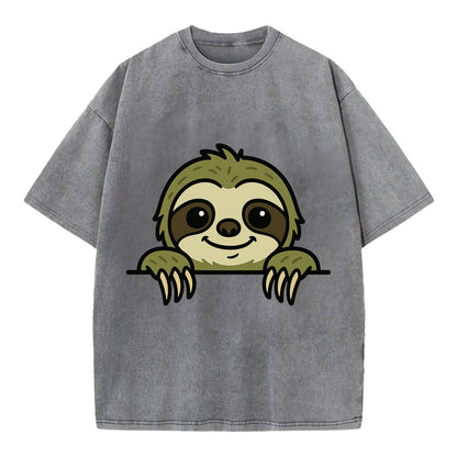 Sloth  - Vintage T-shirt - Grey