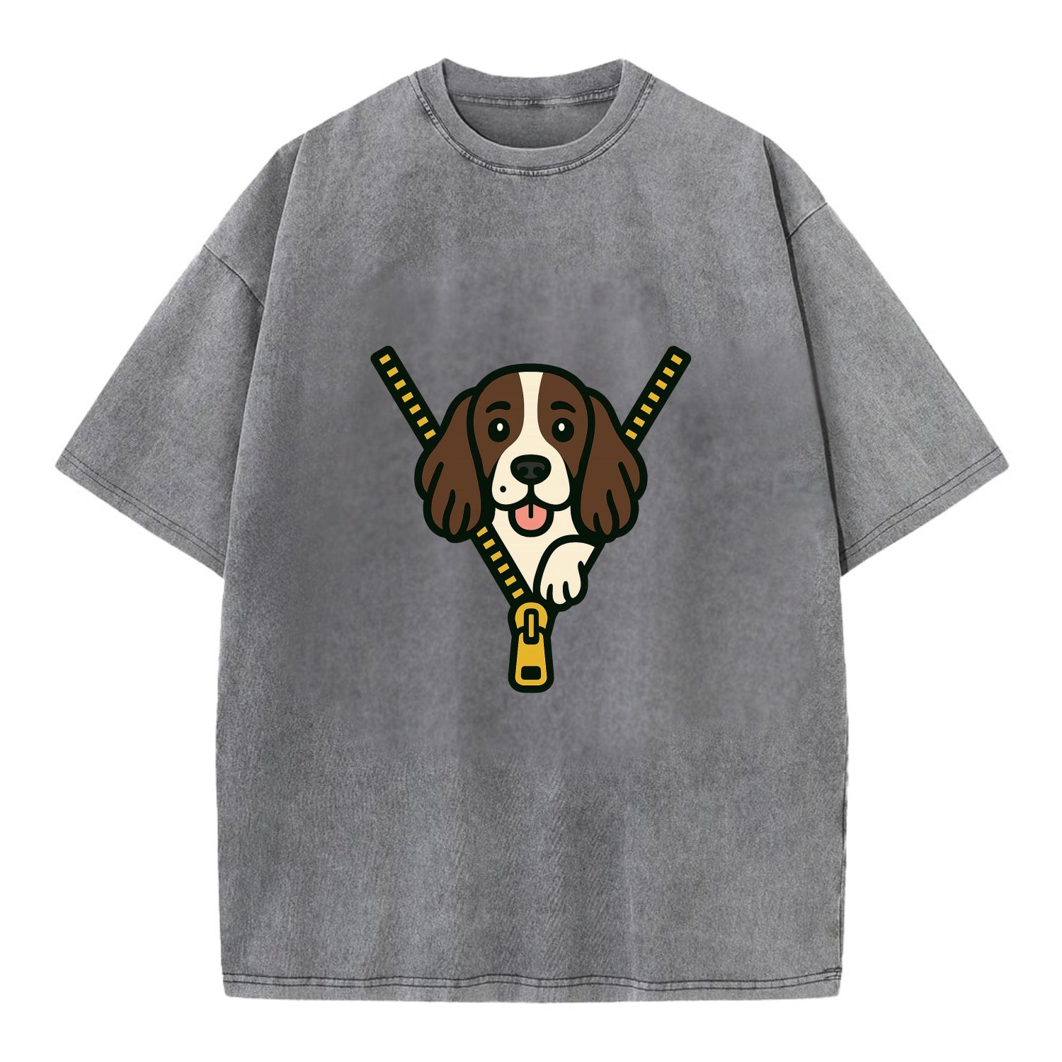 English Springer Spaniel - Vintage T-shirt - Grey