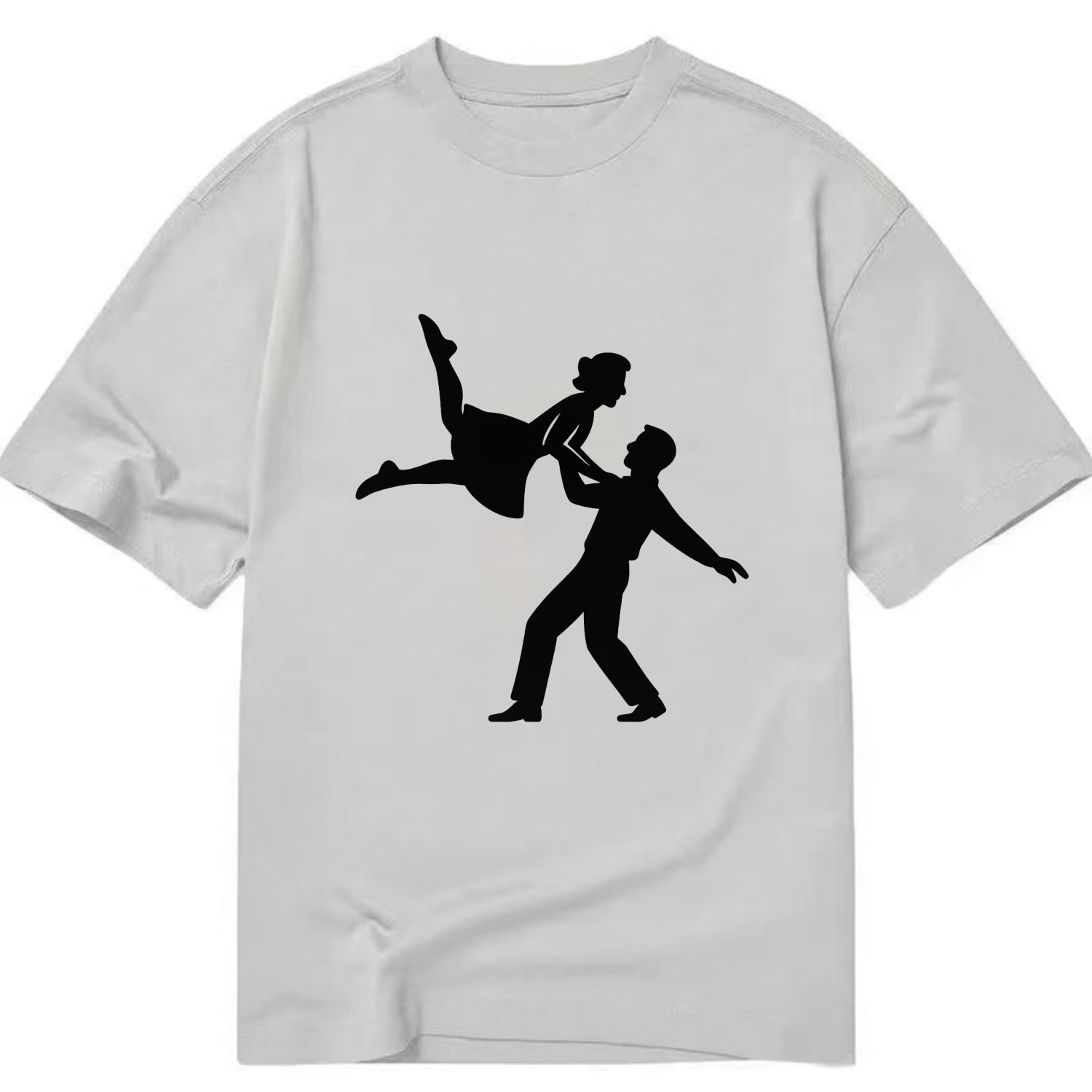 Swing dancers aerial lift - Classic T-shirt - Grey