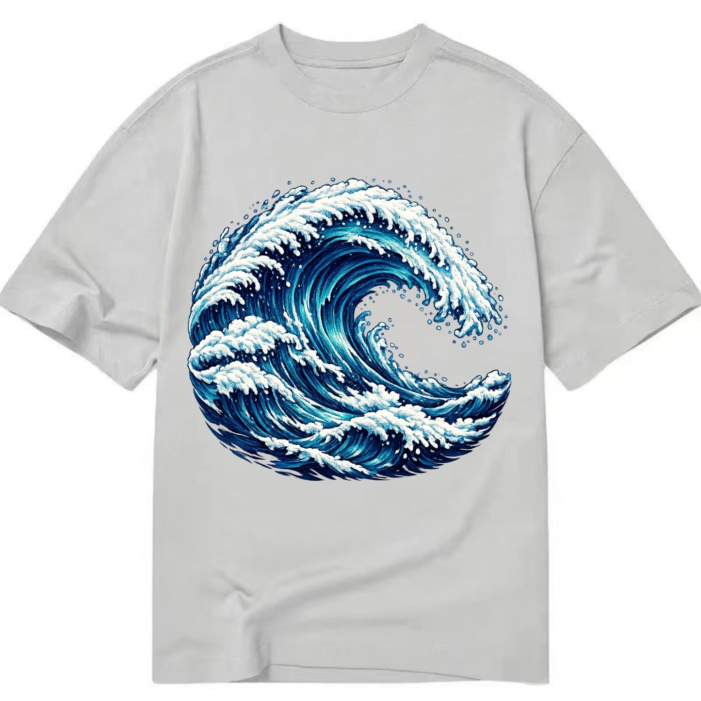 Ocean Wave - Classic T-shirt - Grey