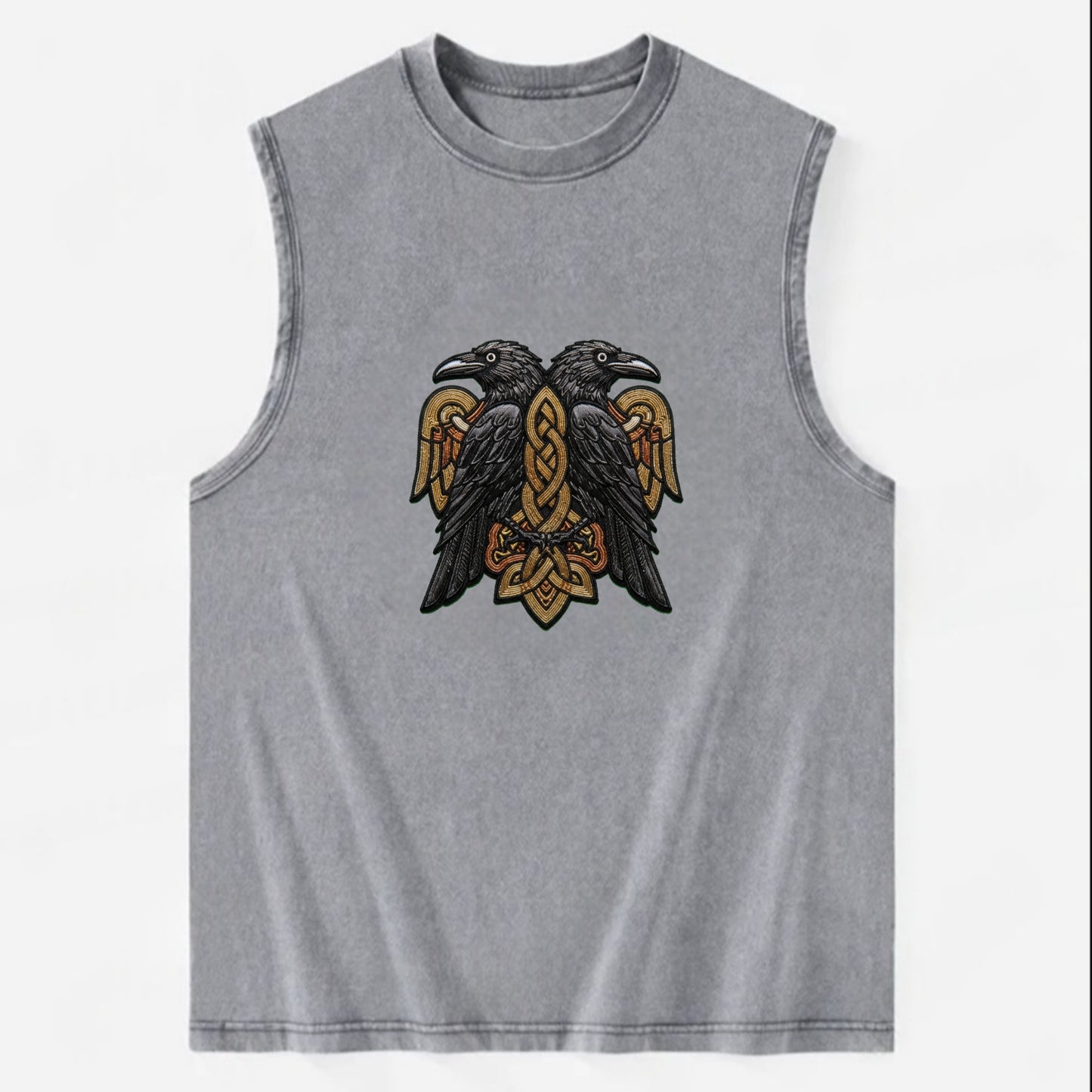 Odin's Ravens - Vintage Washed Tank - Grey