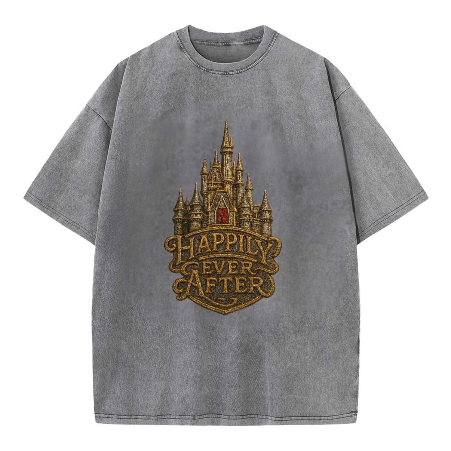 Happily Ever After  - Vintage T-shirt - Grey