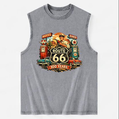 FILL ER UP | Vintage gas pumps | Flying A or Texaco style | Service station | - Vintage Washed Tank - Grey