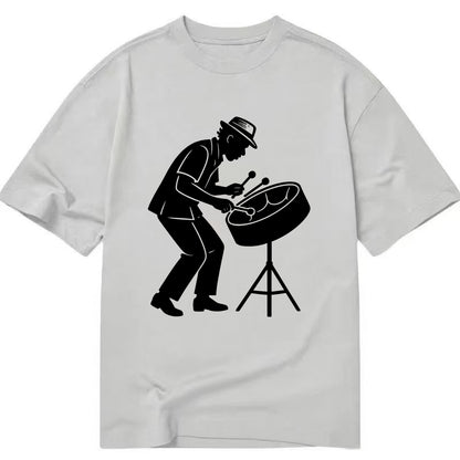 Steel drum player Caribbean rhythm - Classic T-shirt - Grey
