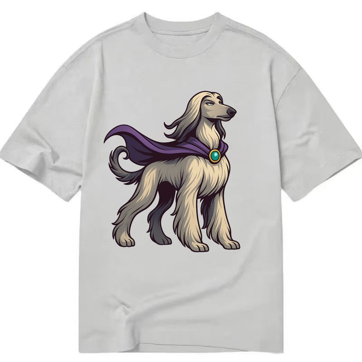 Afghan Hound Mystic Hero  - Classic T-shirt - Grey