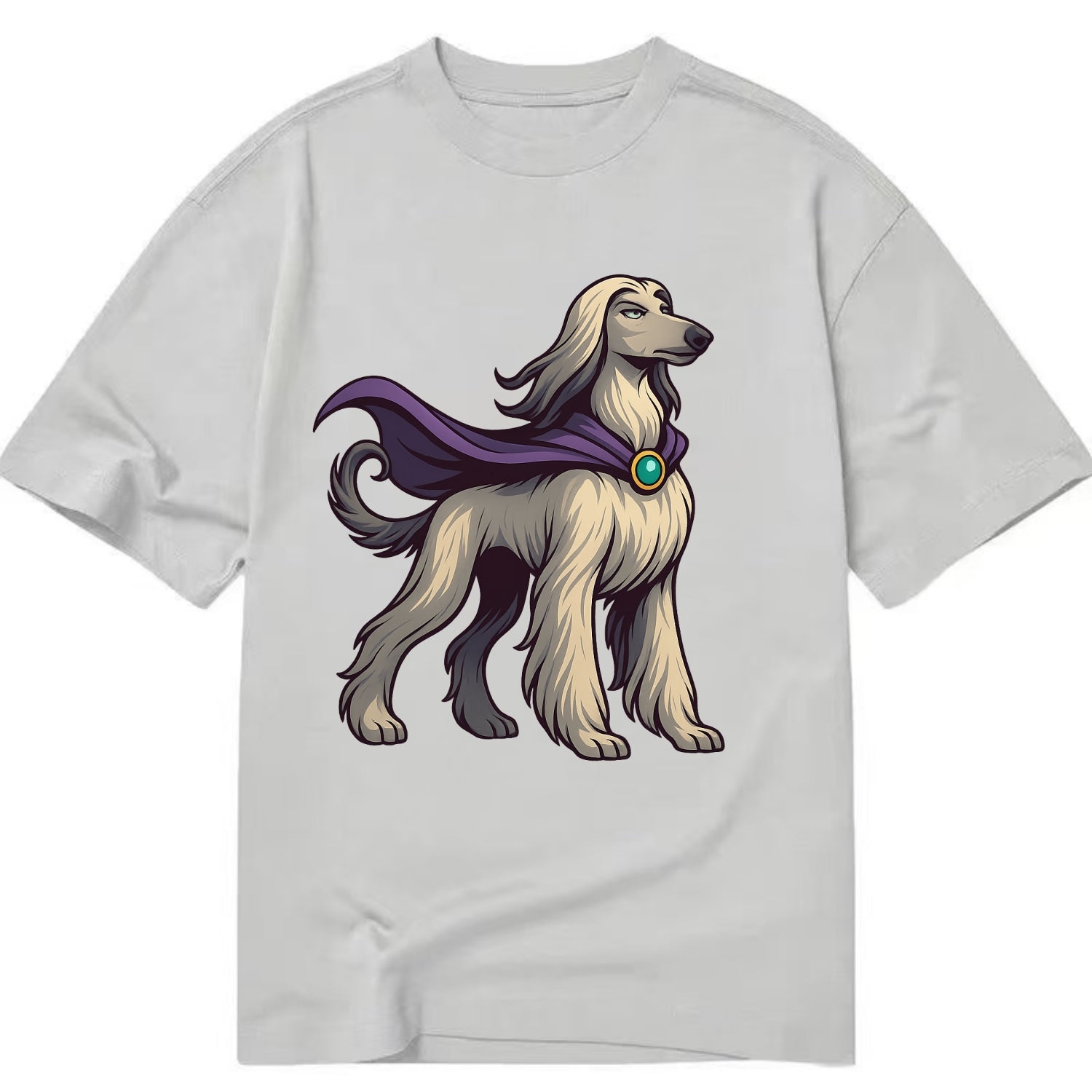 Afghan Hound Mystic Hero  - Classic T-shirt - Grey