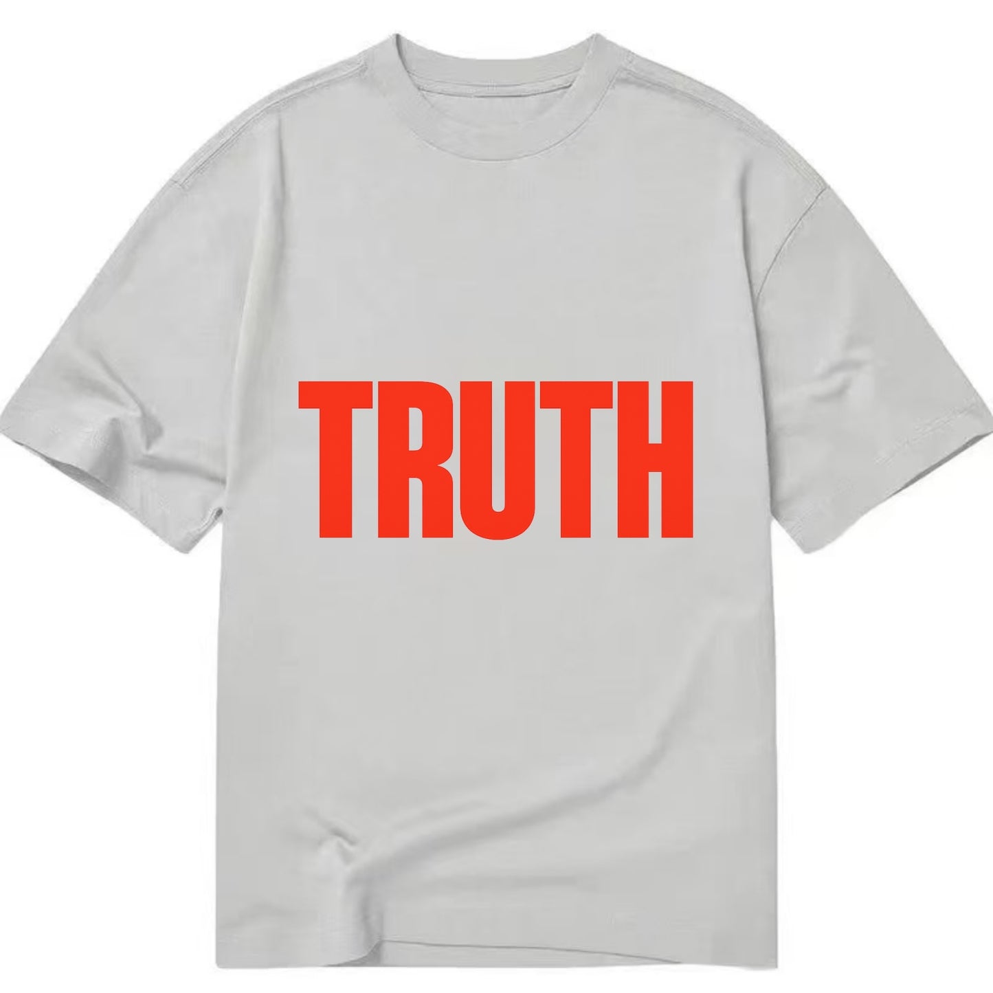 Bold typography design - "TRUTH" - honesty, reality - Classic T-shirt - Grey