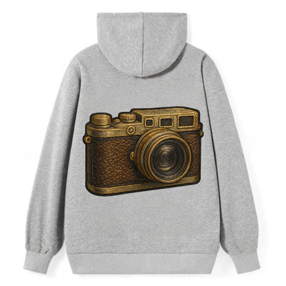 Film Camera  - Classic Pullover Hoodie - Grey