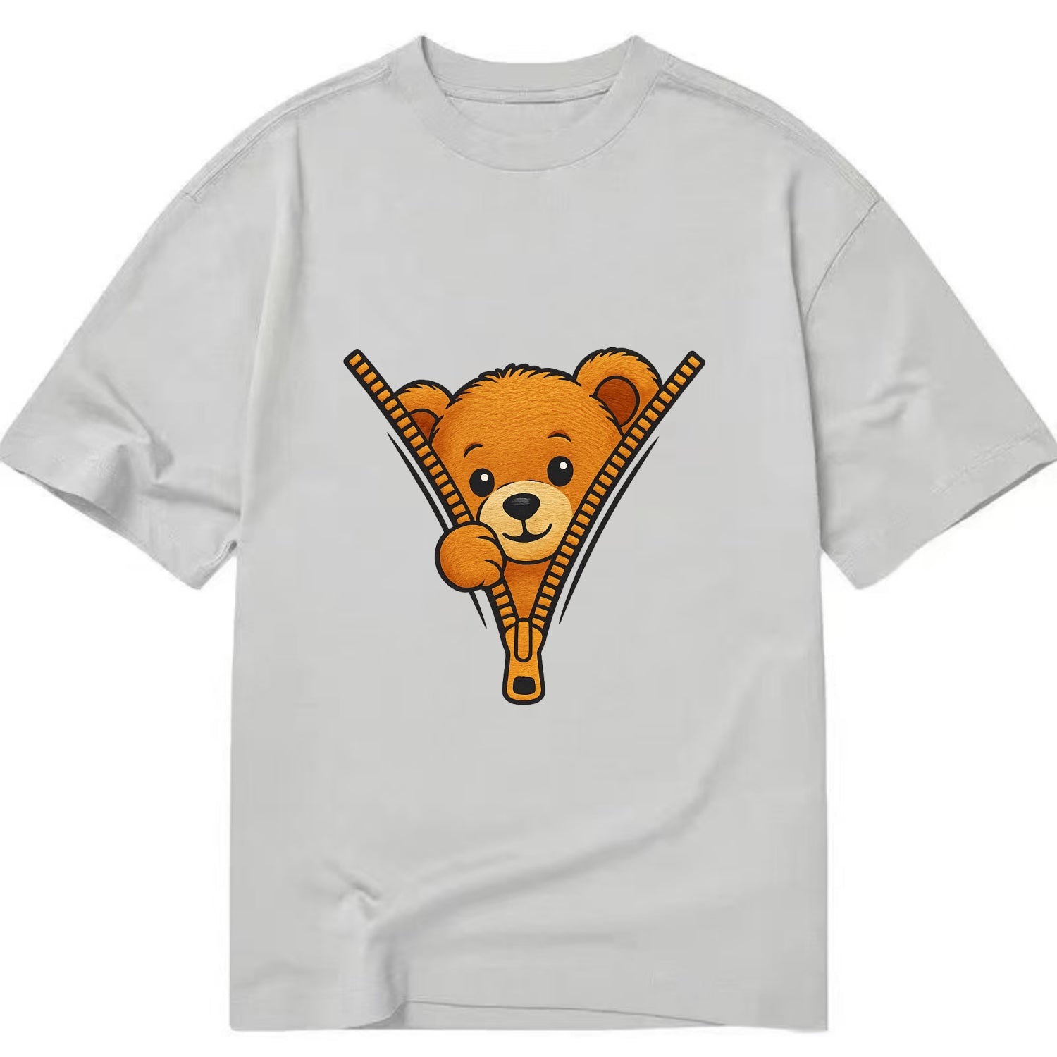 zipper bear - Classic T-shirt - Grey