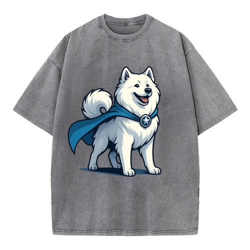 Samoyed Winter Hero  - Vintage T-shirt
